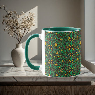 Eternal Knots Celtic Heritage Abstract Art Irish  Mug
