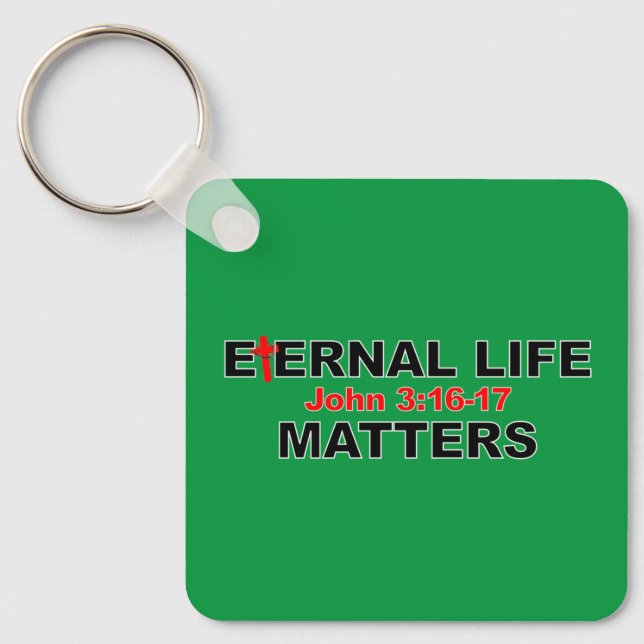 Eternal Life Matters Keychain (Front)