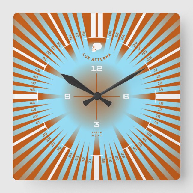 Eternal Light Square Wall Clock (Front)