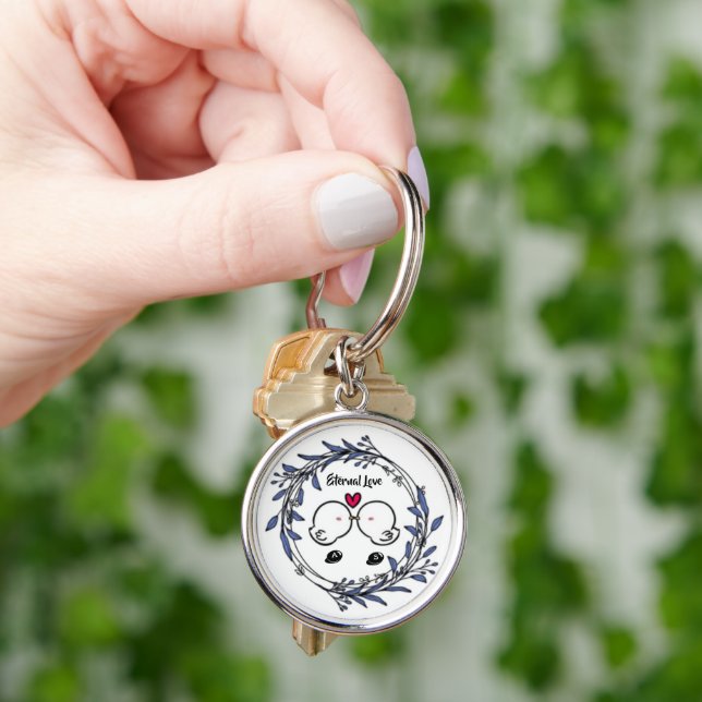 Eternal Love Birds Key Ring (Hand)