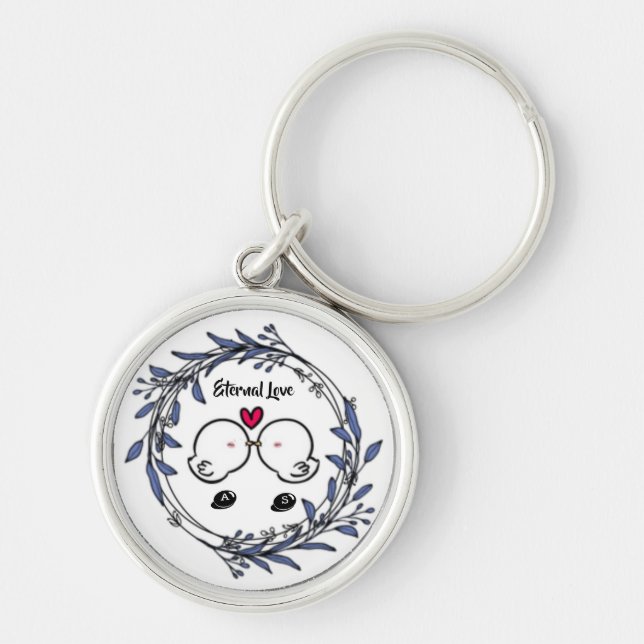 Eternal Love Birds Key Ring (Front)