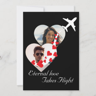 Eternal Love Couple, Photo, Romantic, Wedding Invitation