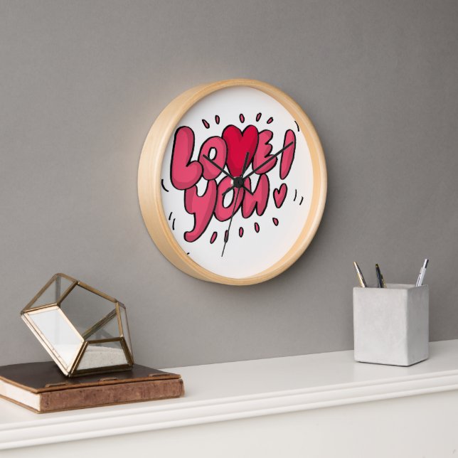 "Eternal Love Enchantment - Timeless Romance Cryst Clock (Office)