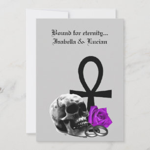 Eternal Love Gothic Vampire Wedding Invitation