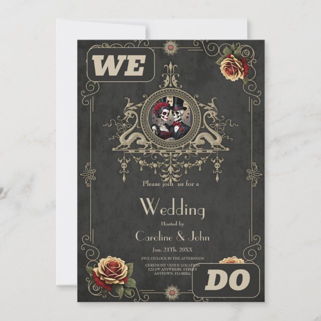 Eternal love in the darkness.  invitation (Front)