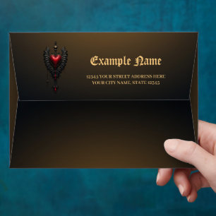 Eternal love in the shadow of Gothic darkness. Envelope