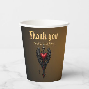Eternal love in the shadow of Gothic darkness.  Paper Cups
