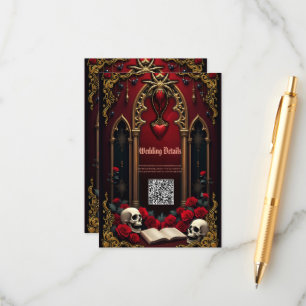Eternal love in the shadows of darkness, enclosure card