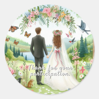 Eternal Love Journey Classic Round Sticker