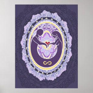 Eternal Love Mandala Poster