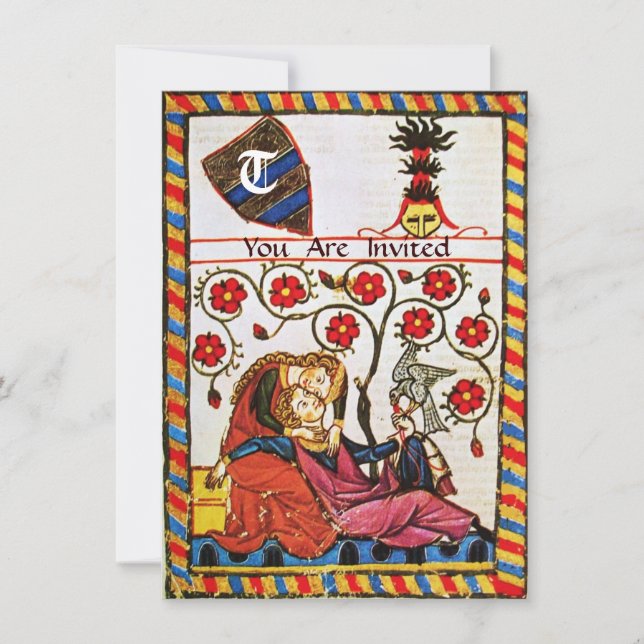 ETERNAL LOVE  MONOGRAM INVITATION (Front)