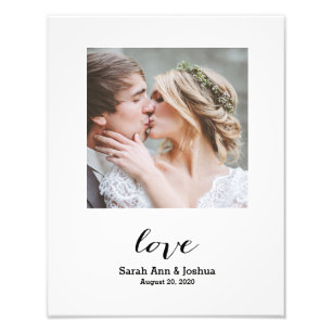Eternal Love Personalised Wedding Photo Print