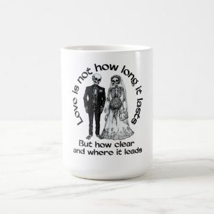 Eternal Love Skeleton Mug - Gothic Couple Coffee 