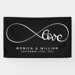Eternal Love Symbol   Add Your Name & Date Banner