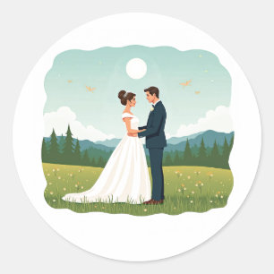 Eternal Love Wedding Sticker