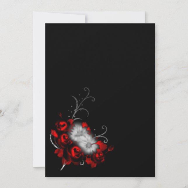 Eternal Memories Gothic Wedding  Invitation (Front)