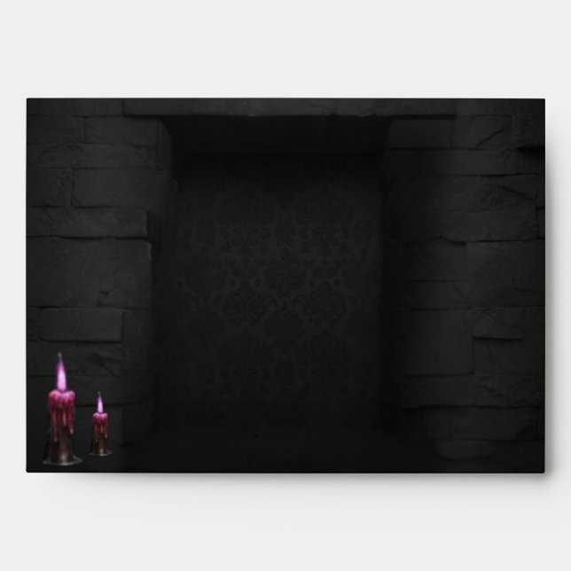 Eternal Night Gothic Vampire Wedding Dark Romance Envelope (Front)