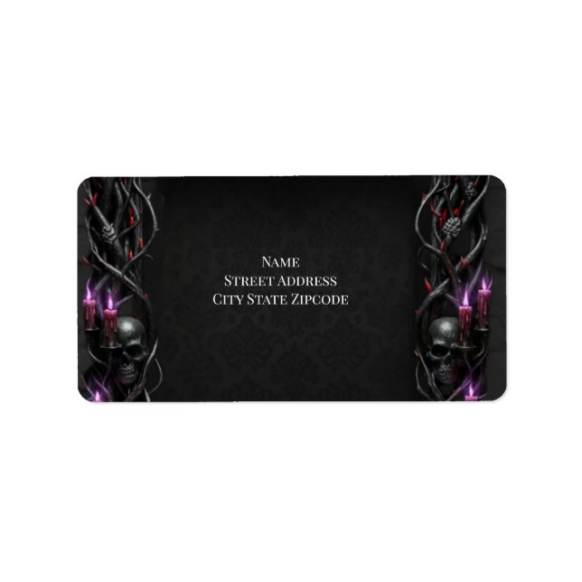 Eternal Night Gothic Vampire Wedding Dark Romance  Label (Front)