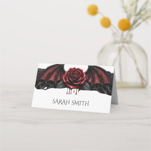 Eternal Night Gothic Vampire Wedding Dark Romance  Place Card