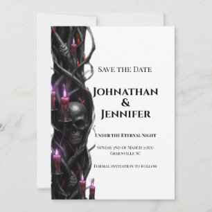 Eternal Night Gothic Vampire Wedding Dark Romance Save The Date