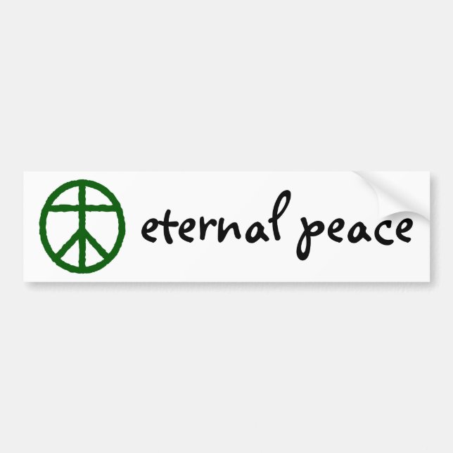 Eternal Peace Bumper Sticker (Front)