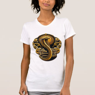 Eternal Radiance: The Golden Serpent" T-Shirt