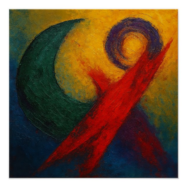 "Eternal Resonance" Kutani Cycle Abstract Poster (Front)