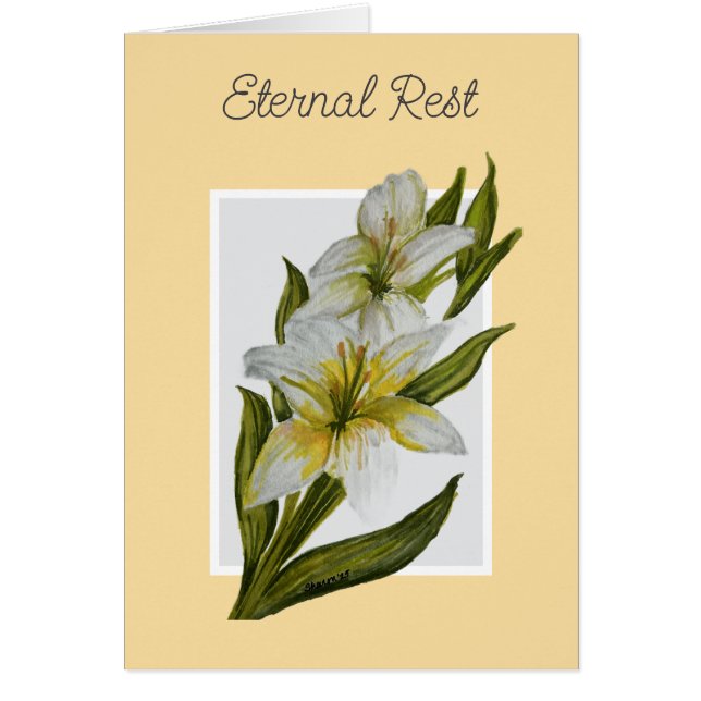 Eternal Rest Mass Offering Card (Front)