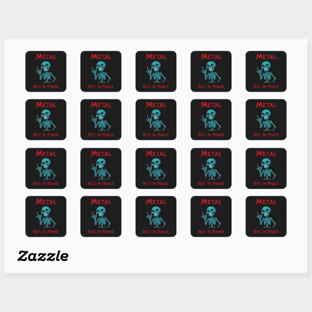 Eternal Riffs Square Sticker (Sheet)