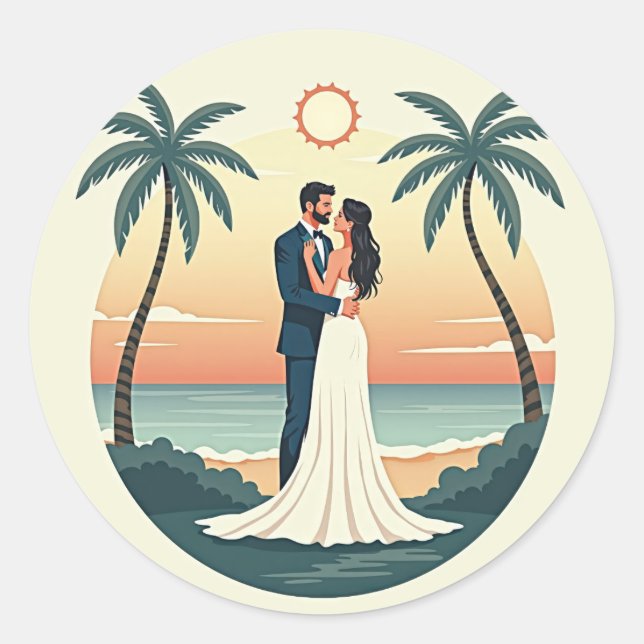 Eternal Romance Wedding Sticker (Front)