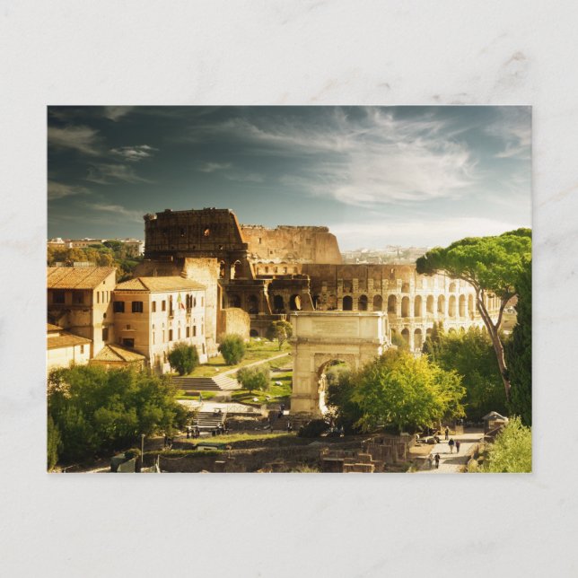 Eternal Rome in view of Colosseum Postcard (Front)