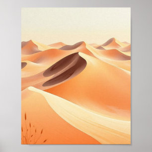 Eternal Sands: A Minimalist Study of Light Poster