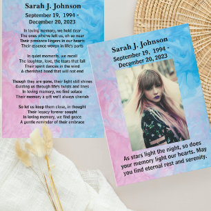 Eternal Serenity Personalised Sympathy Card