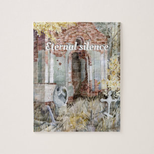 Eternal silence in the cemetery  jigsaw puzzle
