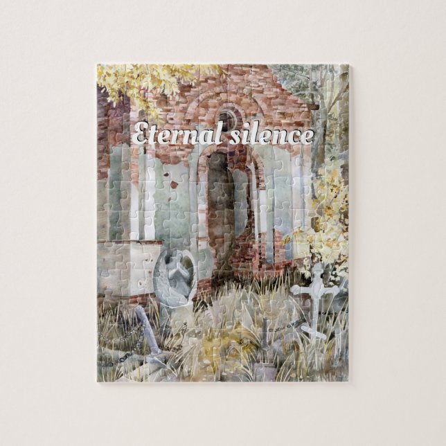 Eternal silence in the cemetery  jigsaw puzzle (Vertical)