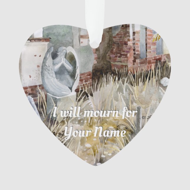 Eternal silence in the cemetery  ornament (Front)