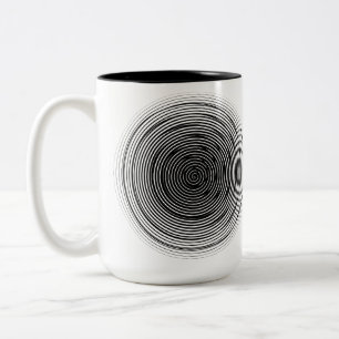 Eternal Spiral Sacred Geometry Two-Tone Coffee Mug