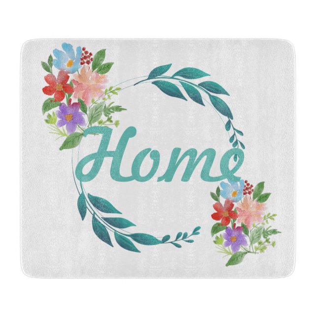 Eternal Spring Colours & Flowers Cutting Board (Front)