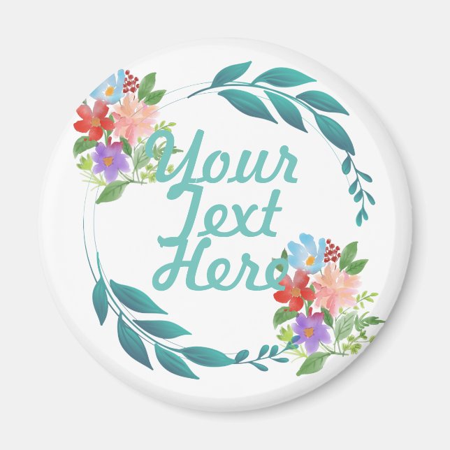 Eternal Spring Colours & Flowers Magnet (Front)