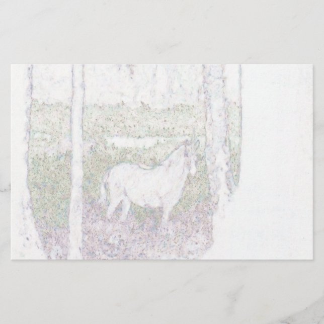Eternal Spring Unlined Stationery (Front)