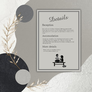 Eternal Stone couple Boho wedding  Enclosure Card