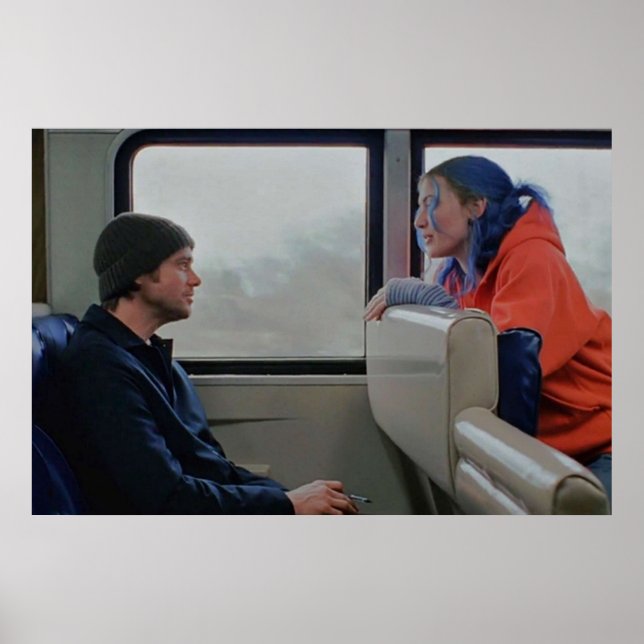 Eternal sunshine of the spotless mind train scene poster (Front)
