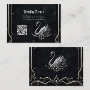 Eternal Swan of Love, Forever Begins Here. Enclosure Card