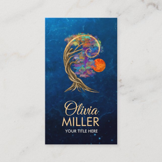 Eternal Transformation - Bonsai Butterfly Spirit Business Card (Front)