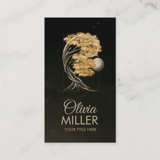 Eternal Transformation - Bonsai Butterfly Spirit Business Card (Front)