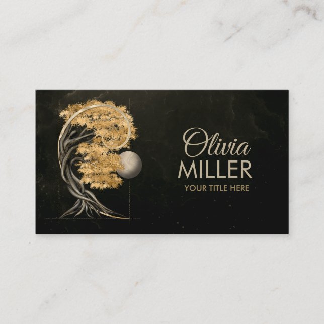 Eternal Transformation - Bonsai Butterfly Spirit Business Card (Front)