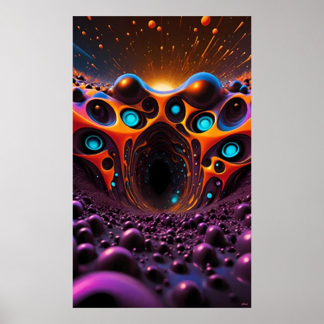 Eternal Tunnel to Tomorrow - Ken Gauge Art Poster (Front)