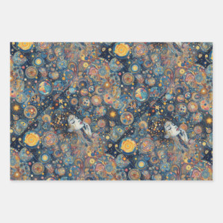 "Eternal Unfolding" Wrapping Paper Flat Sheets (3)
