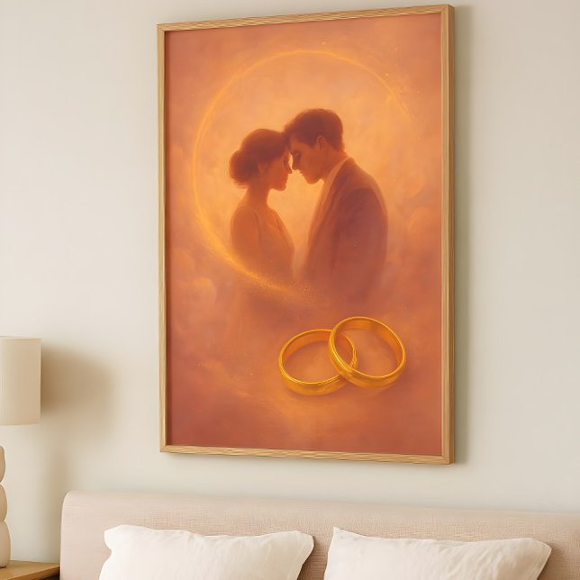 Eternal Union – Cosmic Romance Abstract Design Poster (Creator Uploaded)