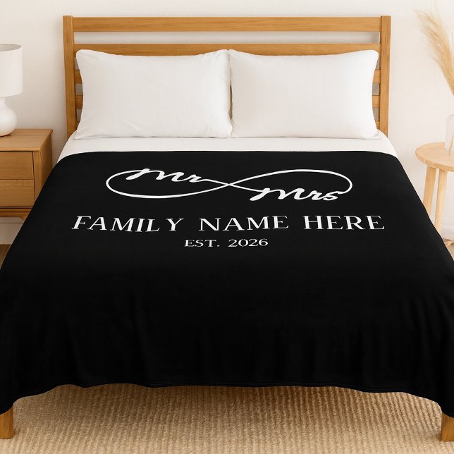 Eternal Us – Mr & Mrs  Fleece Blanket (Creator Uploaded)